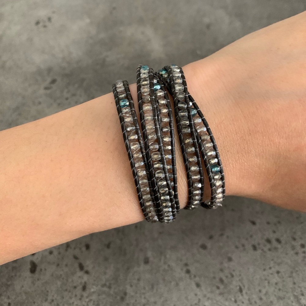 Club Monaco Wrap Beaded Bonnie Bracelet